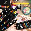 Professional Art Use 120-24Colors Acrylic Paint Markers, Dual-Tip Fine and Brush Tip Pens, Suitable for Stone, Wood, Calligraphy