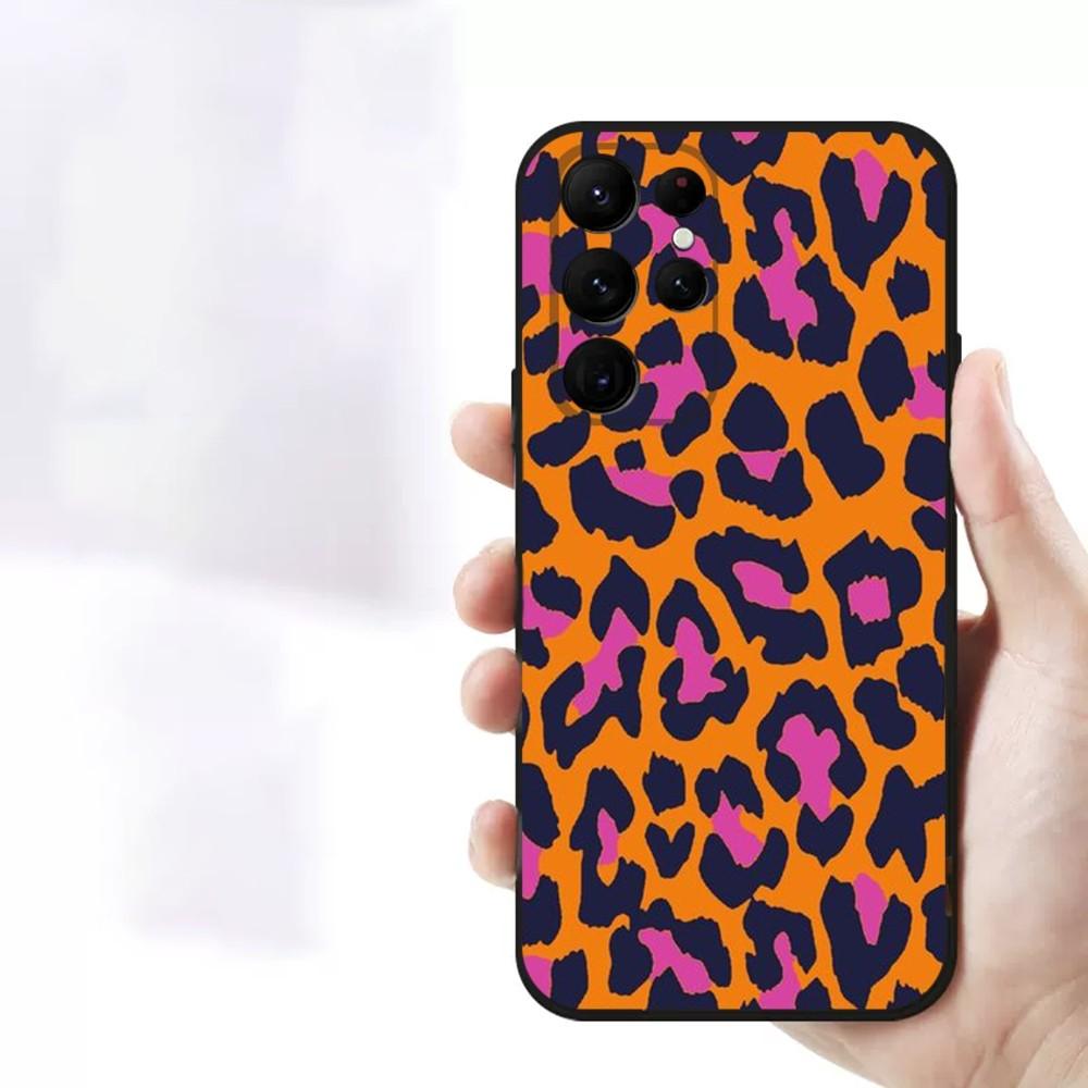 Leopardprint telefonfodral för iPhone Samsung Galaxy Redmi Xiaomi Oppo OnePlus Note SA 7 8 9 10 11 12 13 14 20 21 22 23 53 54 Pro Max Plus Ultra