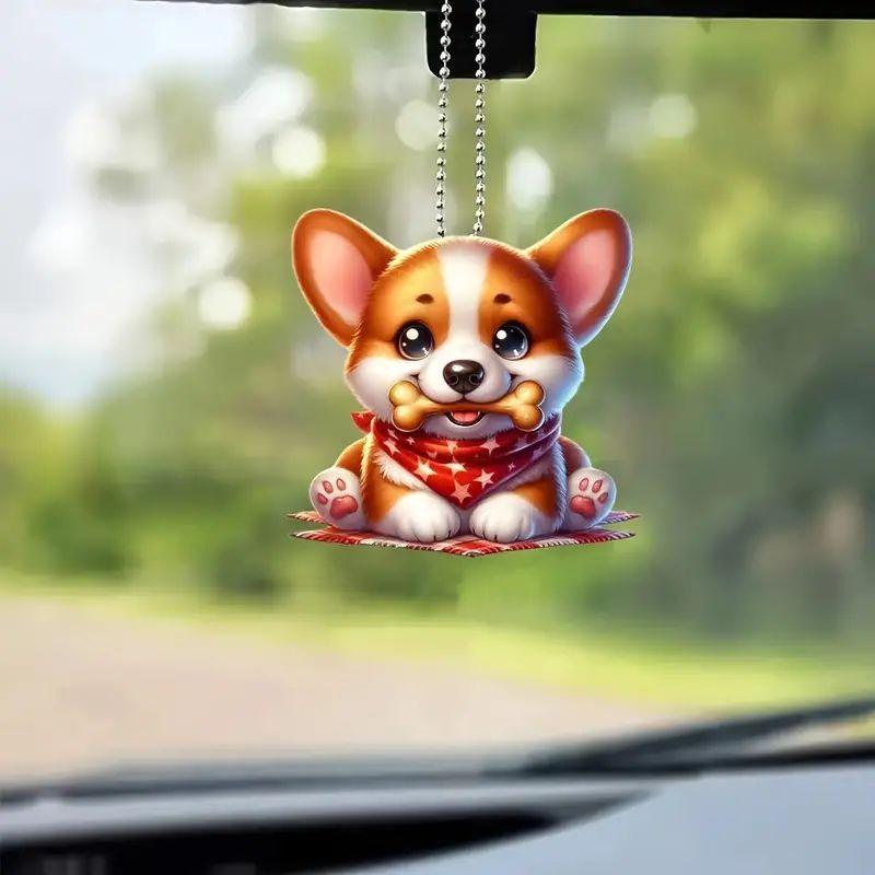 Acrylic Attractive Car Charm Colorful Cartoon Style Perfect For Personal Or Home Decoration