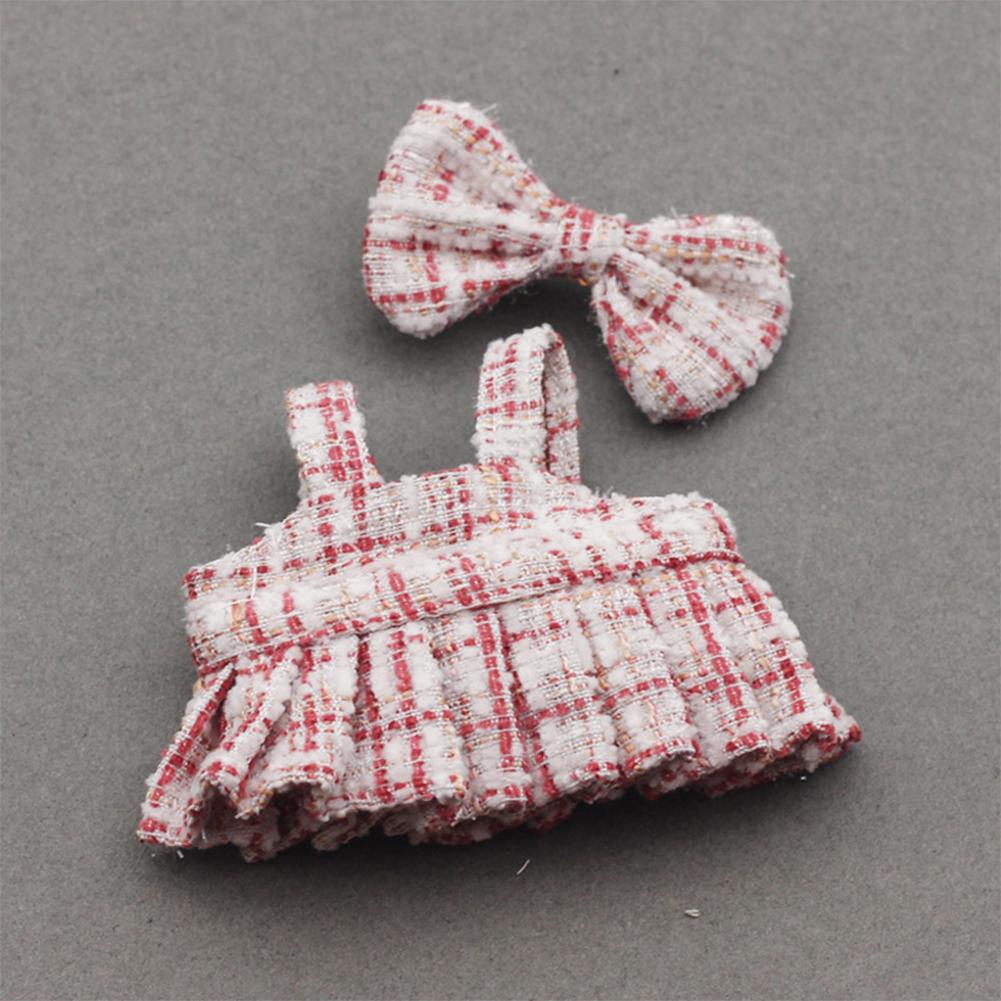 

Для 17см куклы Лабубу Одежда Модная одежда Платья Одежда для кукол Подбор цвета Бабочка Аксессуары для кукол Милое украшение Маленькая одежда 02