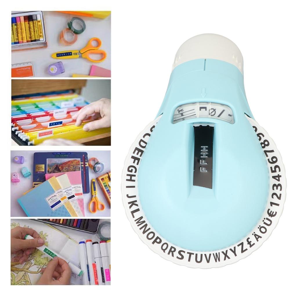 Embossing Label Maker 47 Printable Characters 600dpi Easy Control Label Making Embosser for Craft   Scrapbooking