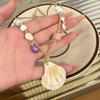 Natural Beaded Shell Necklace Lightweight Summer Jewelry Versatile Beachwear Accessory Gift for Women And Teens