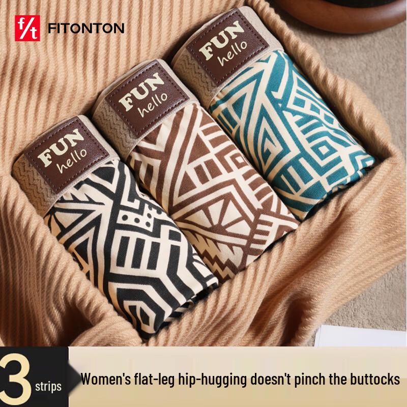 

Женские антибактериальные трусы-боксеры из чистого хлопка FitonTon 10A (3-Pack) 3XL (154-176 lbs)