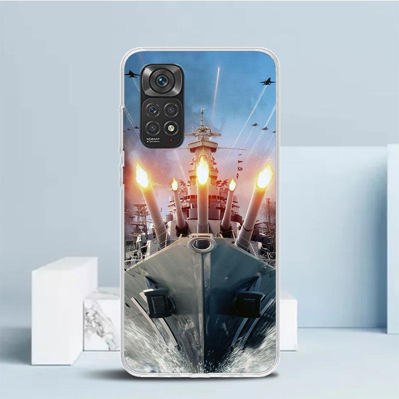Military Aircraft Warship Fighter Phone Case For Xiaomi Redmi Note 15 14 14S 13 12S 12 Pro Plus 11S 11 11T 11E 10S 10 + Soft TPU