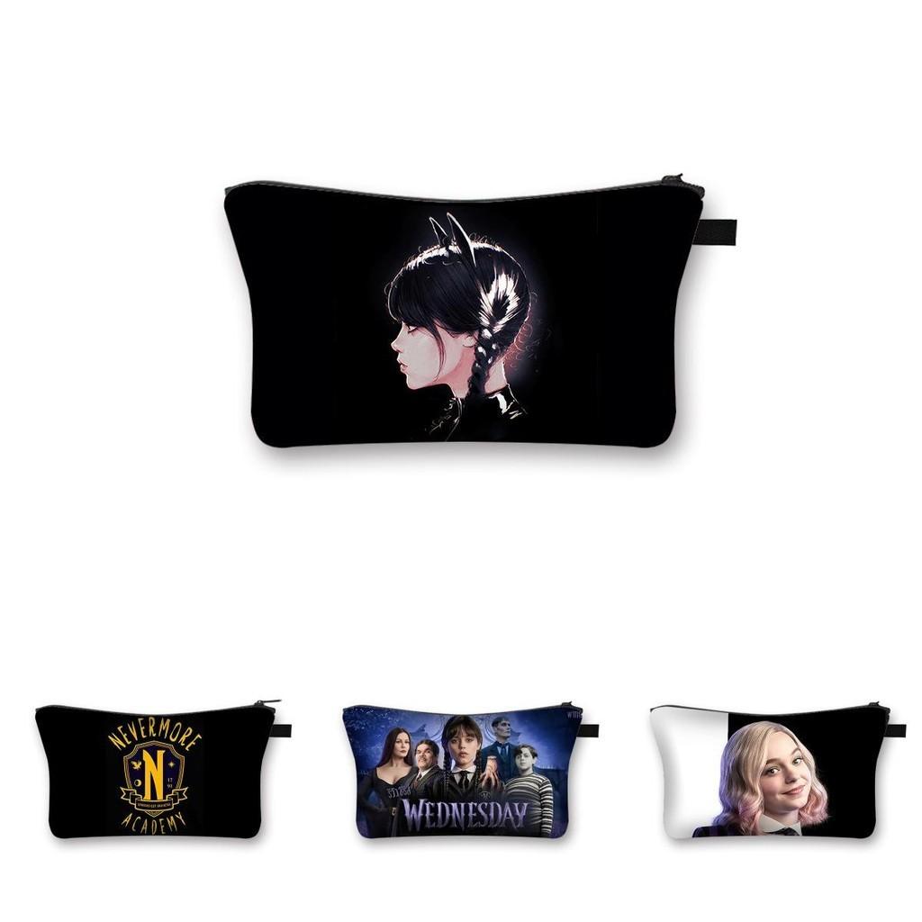 Wednesday Addams Waterproof Cosmetic Makeup Bag | Pencil Pouch | School Supplies
