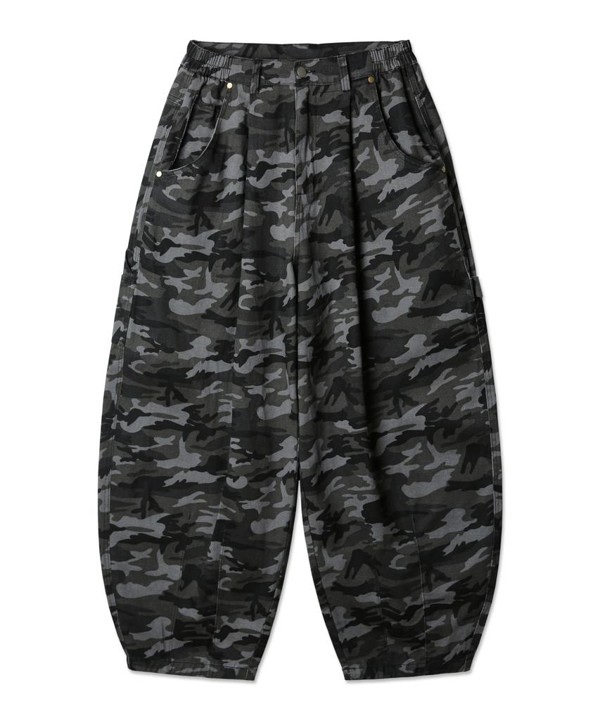ALVINCLO [Deluxe] Camouflage Balloon Fit Half Elastic Waist Pants Dlx2923 (2 Colors)
