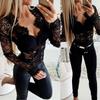 Solid Color Sexy Sheer Bodysuit2022 Summer Pure Color Sexy Transparent Close-Fitting Union Suit