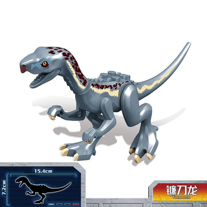 8 STYLE 13CM MINI Jurassic Dinosaur World Zoo Tyrannosaurus Building Blocks Children's Toy Gift