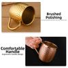 Retro Drinking Cup Hammer Pattern Stainless Steel Cup Wine Cup Moscow Mule Mug  Kitchen