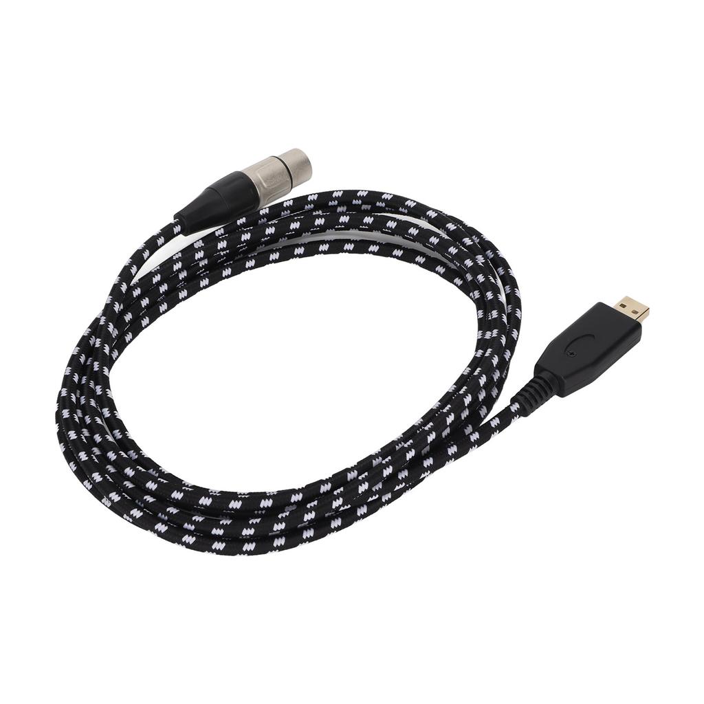 USB Microphone Cable USB To XLR Female 3 Pin Cable for Microphones Recording Karaoke Sing 3m9.8ft