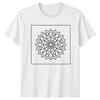 Mandala Flower Geometric Art Mens T-Shirt Ladies Tee Graphic Unisex
