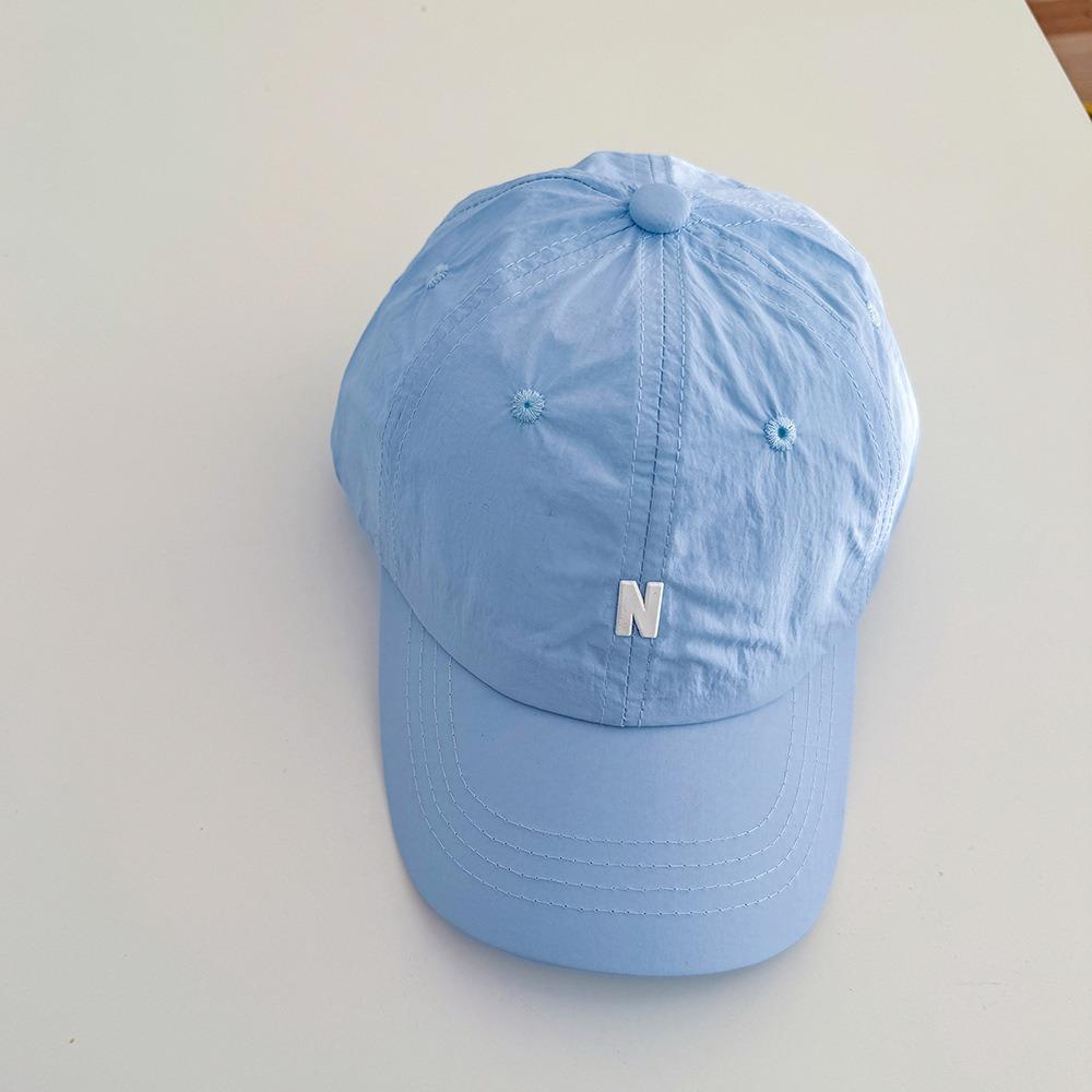 Letter N Children Baseball Cap Summer Sun Protection Cap Trendy Boys Girls Peaked Hat  Kids