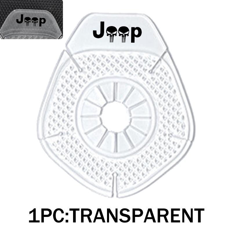 For Jeep 1/2PCS Car Windshield Wiper Bottom Hole Protective Cover Auto Accessories Cherokee Wrangler JK Gladiator Compass