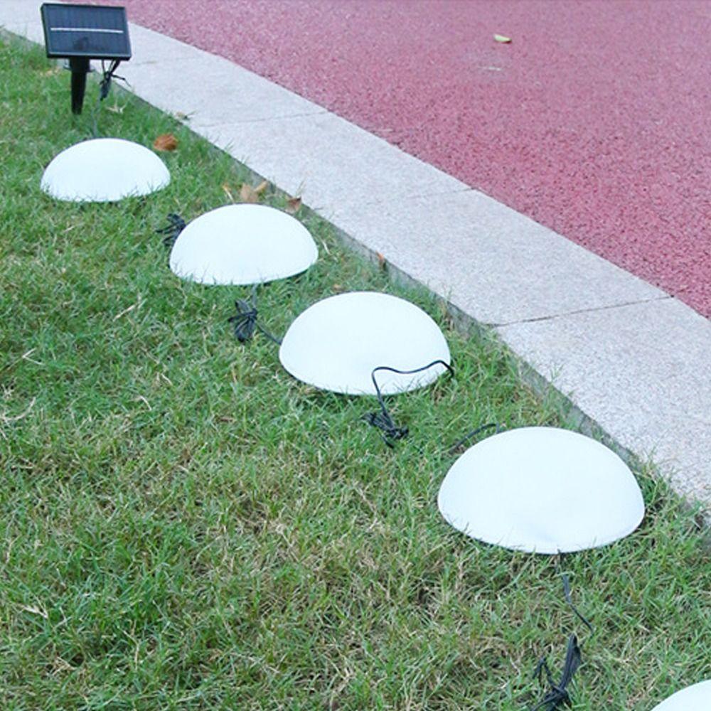 5pcs 1 Drag 5 Lawn Lamps Half Ball Shaped Cobblestone Lamp Solar Ground Lights Outdoor Garden Lawn