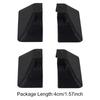4pcs Caravan Awning Rail/Side Skirt End Cap Set Black Plastic RV Sunshade Guide Rail End Cover Motorhome Accessories Cover Cap