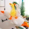 Goose White Cuddly Plush Toy Cute Sleeping Stuffed Doll Kids Decoration Gift