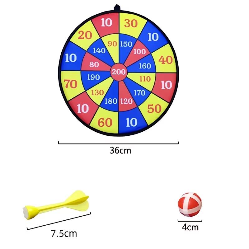 36cm Großes Kinder Schießziel Spielzeug Dartscheibe mit Klettbällen Indoor/Outdoor Spaß Party Spiel Spielaktivität für Kinder