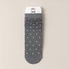 5/10 Pairs Comfortable Casual Polka Dot Socks for Women Mid Calf Socks with Ear Shaped Edges and Polka Dot Lace Breathable Cotton Long Socks