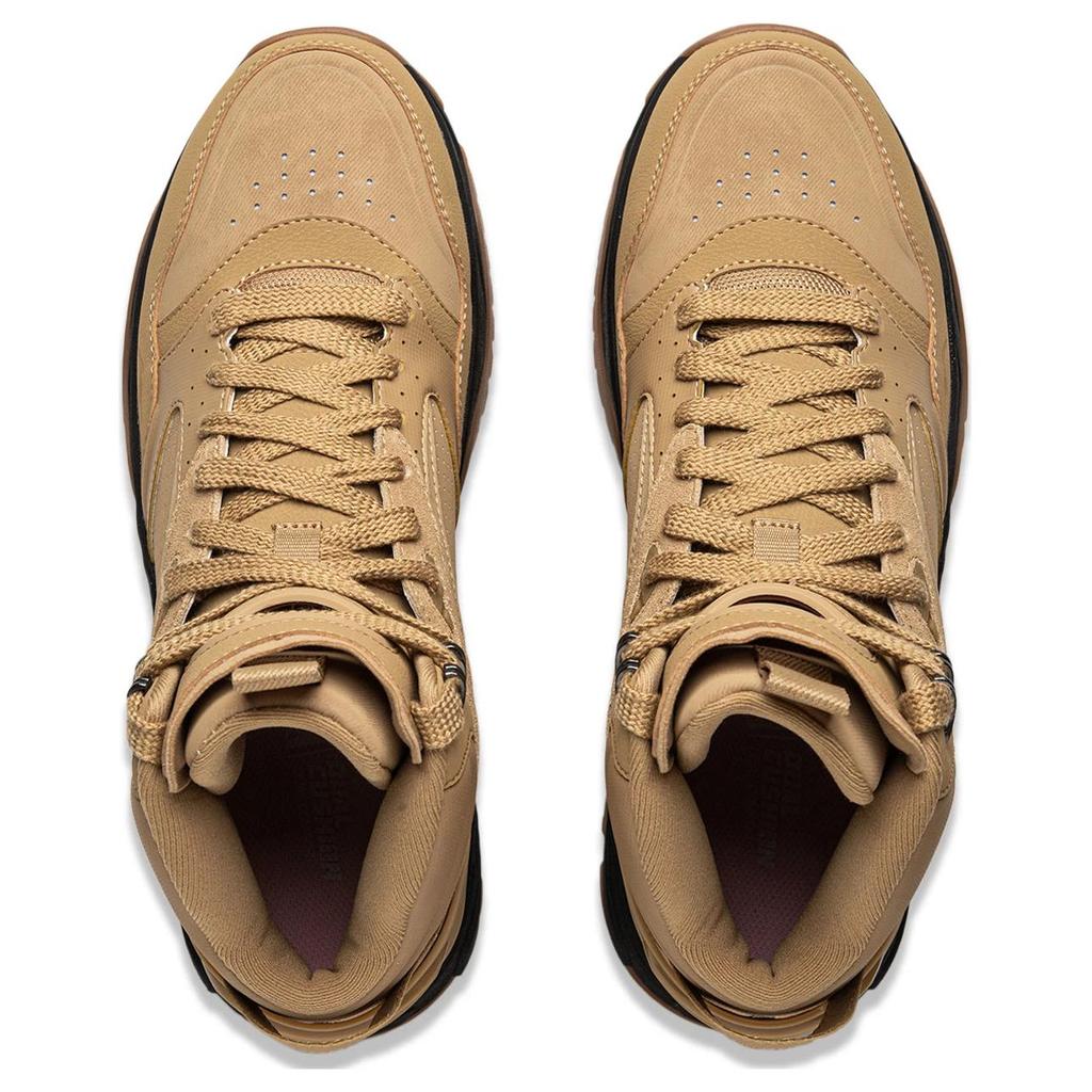 Li Ning Tianji 3.0 HI Slip Resistant Abrasion Resistant Mid top Skateboard Shoes Men's Brown AGCU433-2