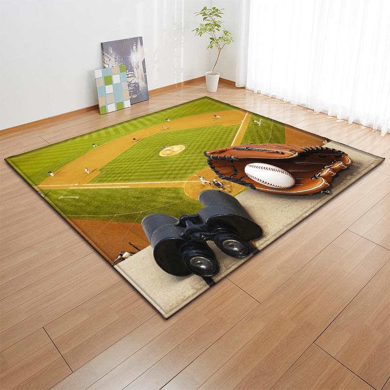 Home Decoration Living Room Carpet 3d Print Pattern Boy Bedroom Room Decoration Basketball Children 'S Room Game Kitchen Carpet