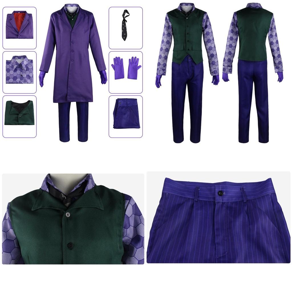 Authentic Dark Knight Batman Joker Outfit For Cosplay And Parties
