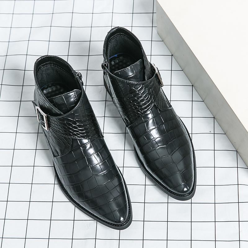 Fashion Hot Selling Pointed Chelsea Boots Europe America English Style High Top Shoes Men's Ankle Boots Office Men's Business Boots