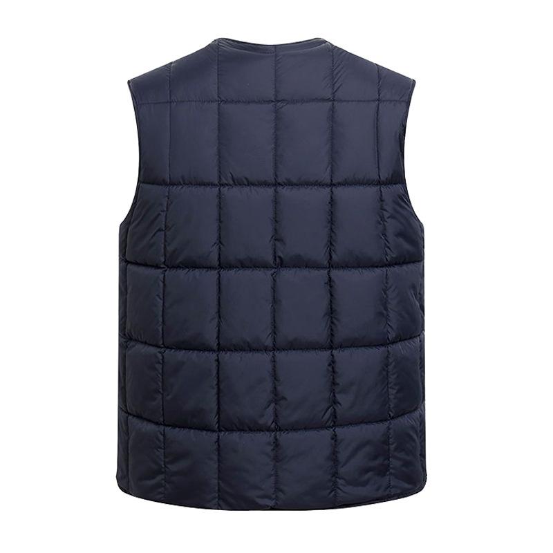 Autunno Inverno Gilet Imbottito in Cotone Piumino da Uomo per Uomo con Lana Ispessito Taglia Grande Gilet Mezza Età Cappotto Lana d'Agnello Gilet alla Moda