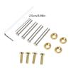 4pc Metal Screws for 25mm Thickness Computer Fan Flat Head Mount Screws Double Locking Fasteners Chassis Fan Nut Screw