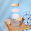 siawadeky Refillable Glass Set of Cream Cosmetic Cream Frosted Glass Refillable Clear Cream Capacity Bottles, 12, Light-Blocking, Bottles, Bottles,