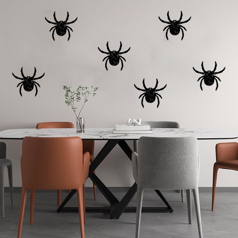 Horrific Halloween Spider Pendant Scene Layout Spider Wall Decoration  Background Decoration