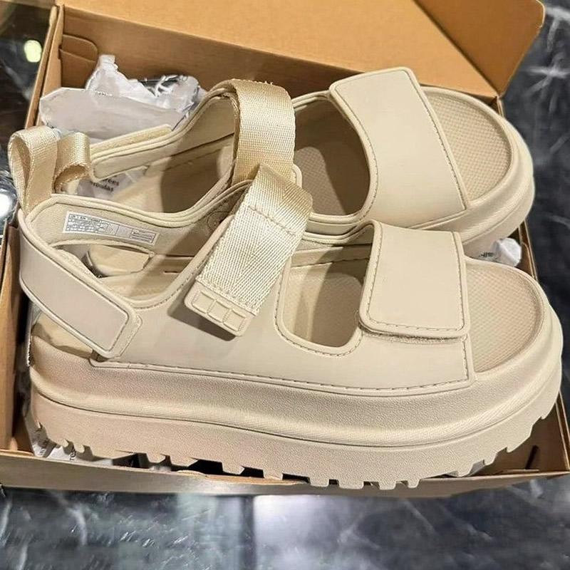 2025 סנדלים שטוחים לנשים מגפי קרסול לנשים נעלי פלטפורמה עבות עקב גבוה לנשים כפכפי מעצבים יוקרתיים נעלי נשים