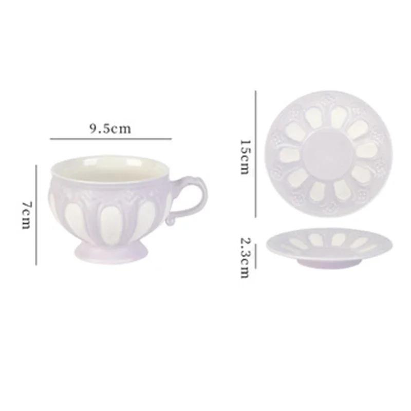 British Retro Court Tea Set Simple English Afternoon Tea Set Creative Ceramic Kettle Set Teapot Teacup Household Tableware Gift