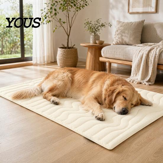 Cooling Mat for Dogs Dog Mat, Foldable Portable Pet Pad, Crate Durable Multi-Layer Resting Cats Indoor Travel Use