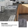 4Pcs Thickened PVC Floor Tile Stickers 30x30cm Waterproof Self Adhesive Wall Floor Decals for Kitchen Bathroom Home Decoration Black