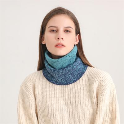 Autumn And Winter New Gradient Knitted Scarf, Men'S And Women'S Versatile Cover, Head Protection Neck Cover, Thickened Warm Windproof Scarf Neck