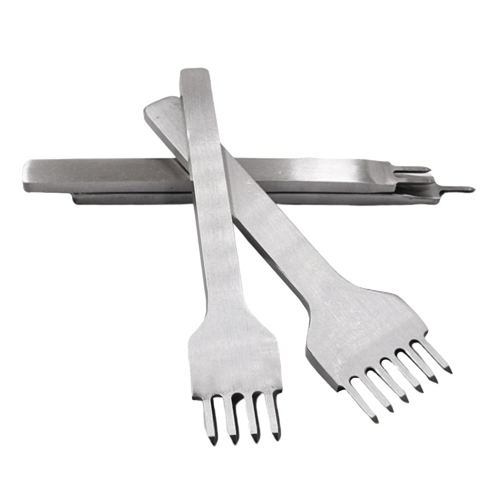 Pack of 4 3mm 4mm 5mm 6mm Leather Pricking Stitching Tools 1/2/4/6