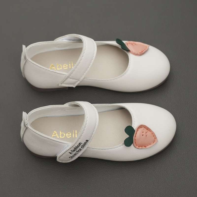 

Autumn new girls leather shoes soft-soled princess shoes summer middle-aged and older children s fashion casual girls shoes baby single shoes 26 yards/inner length 15.5 cm
