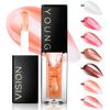 7 Color Mirror Lip Oil Set Beep Lip Liquid Lipstick Moisturizing and Moisturizing Lip Gloss Pearl Hydrating Nude Lip Gloss