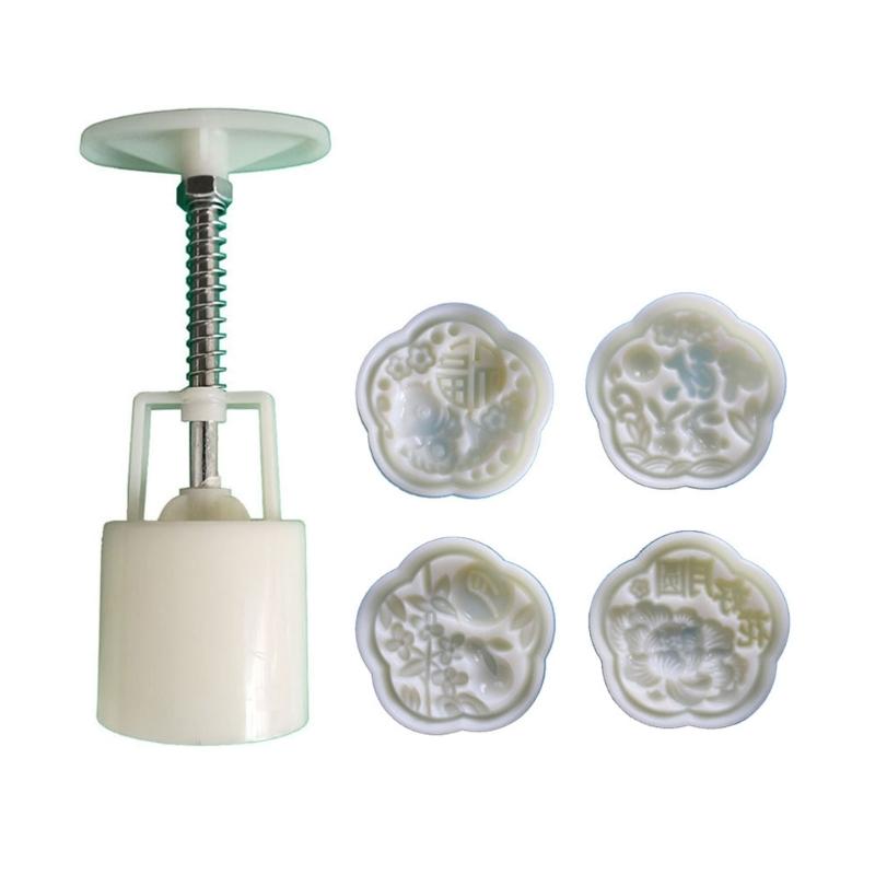 

Форми для місячних пиріжків ручного пресування Форми для печива з цвітом сливи Гнучкі пластикові випічки Форма для десертів для любителів випічки