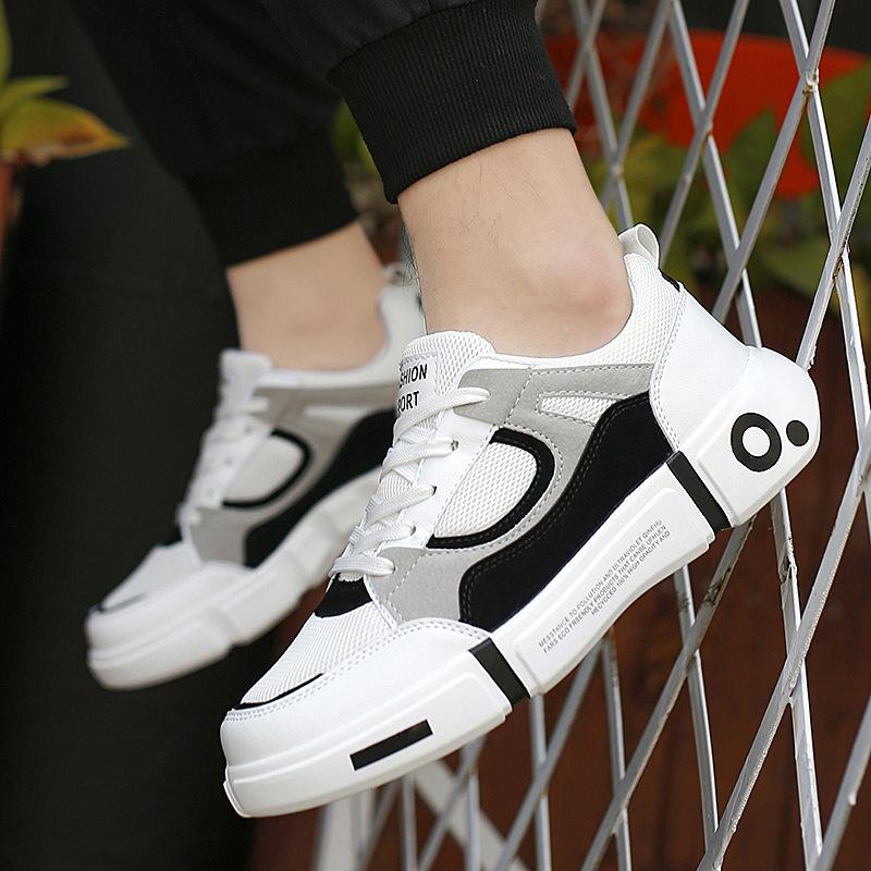 Sapatos Vulcanizados Masculinos Verão Respirável Leve Tênis Masculinos Moda Malha Cadarço Confortáveis Tênis Casuais Masculinos