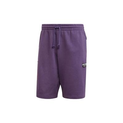 Originals Trefoil Logo Print Running Shorts Men Shorts Tech-Purple FM2237