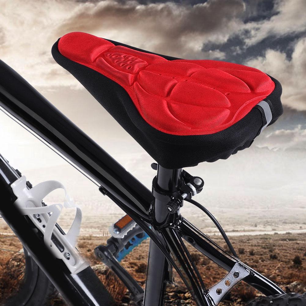 3D Mountain Road Bike Breathable Soft Seat Saddle Cover (Black)