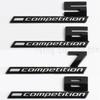 Giossy Black 3D ABS COMPETITION ABS Emblem Thunder Edition For BMW M1 M2 M3 M4 M5 M6 M8 Car Trunk Badge Sticker RW6