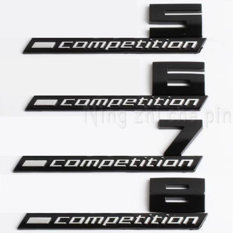 Giossy Black 3D ABS COMPETITION ABS Emblem Thunder Edition For BMW M1 M2 M3 M4 M5 M6 M8 Car Trunk Badge Sticker RW6