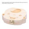 1pc-Baby Tooth Box Spanish Wooden Children Periodontal Organizer Locker Boy Girl Baby Souvenir Gift