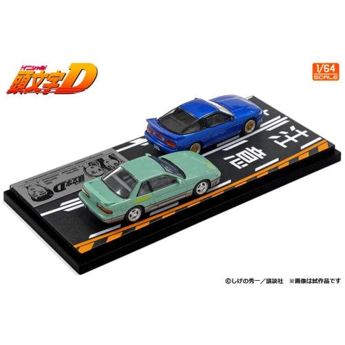 Inter Allied Modeler's 1/64 Initial D Set Vol. 20: Mako Sayuki Sileighty & Ikeya Koichiro Sylvia (S13) Completed Model (MD64220)