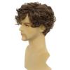 Short Fluffy Curly Synthetic Wig Long Bangs Naturally Curl Fake Hair Replacement For Men Boys Daily Use Hair Styling