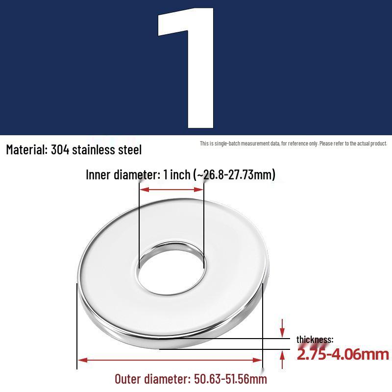 304/316 Stainless Steel Flat & Round Washers Collection