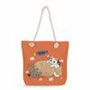 Cat print thick rope single-shoulder beach bag 7215