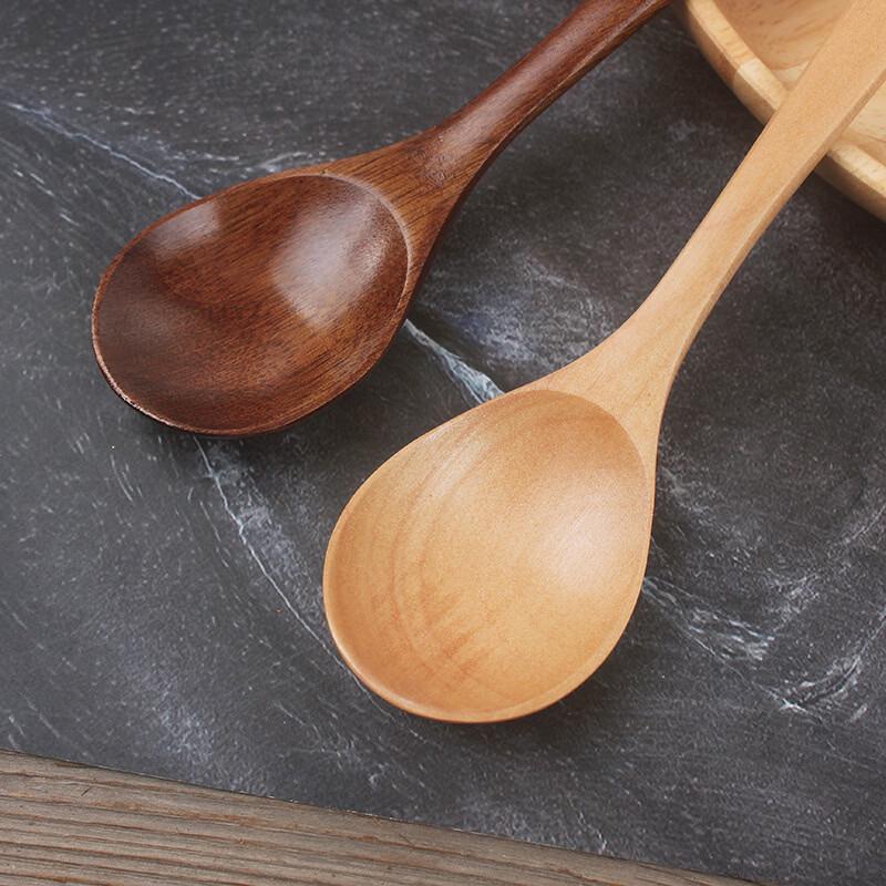 Nanmu Wooden Round Head Spoons